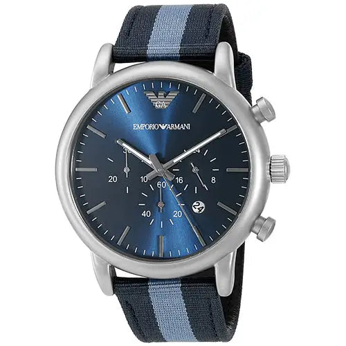Armani Men’s Luigi 50m Quartz Nylon Watch AR1949 - Misc