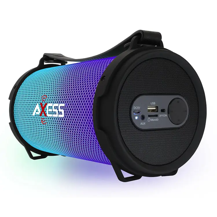Axess Bluetooth Disco LED Lights 1.0Ch Rechargeable Speaker