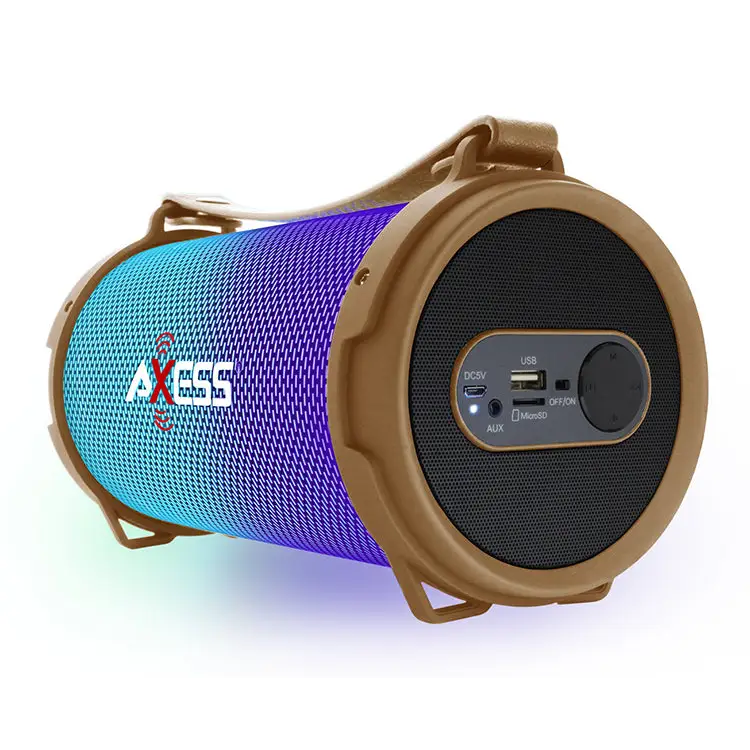 Axess Bluetooth Disco LED Lights 1.0Ch Rechargeable Speaker