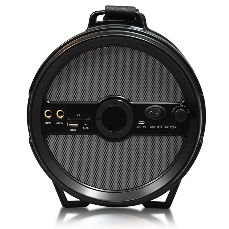 Axess Bluetooth LED Lights Rechargeable Speaker w/ Wired Mic