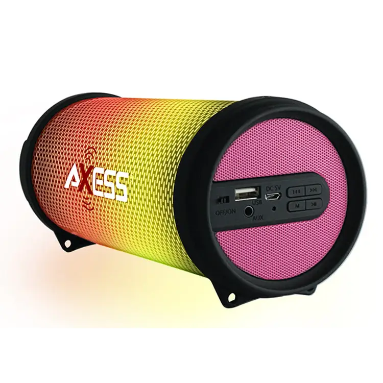 Axess Dancing LED Lights HiFi Bluetooth Rechargeable Speaker