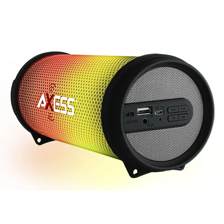 Axess Dancing LED Lights HiFi Bluetooth Rechargeable Speaker