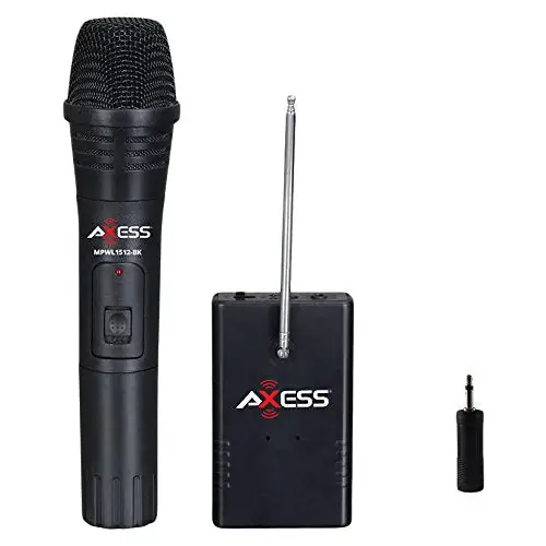 AXESS Handheld Wireless Microphone MPWL1512-BK - Misc