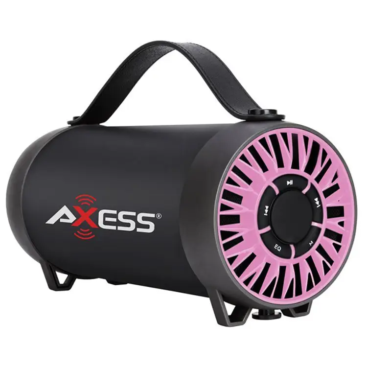 Axess Portable Bluetooth Rechargeable Speaker USB FM Radio