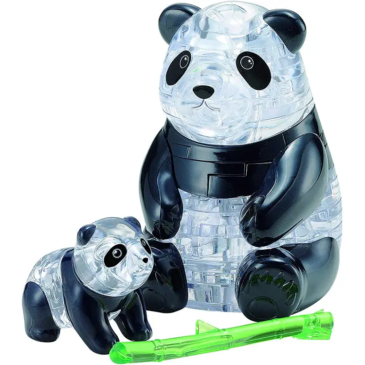 Bepuzzled Panda and Baby 3D Crystal Puzzle 31083 (Difficulty