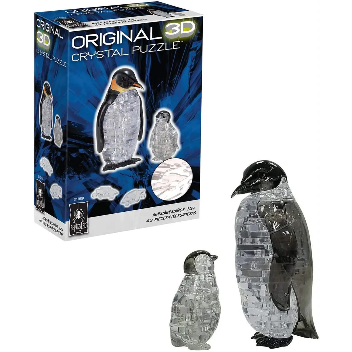 Bepuzzled Penguin w/ Baby 43pcs 3D Crystal Puzzle 31089 (12+