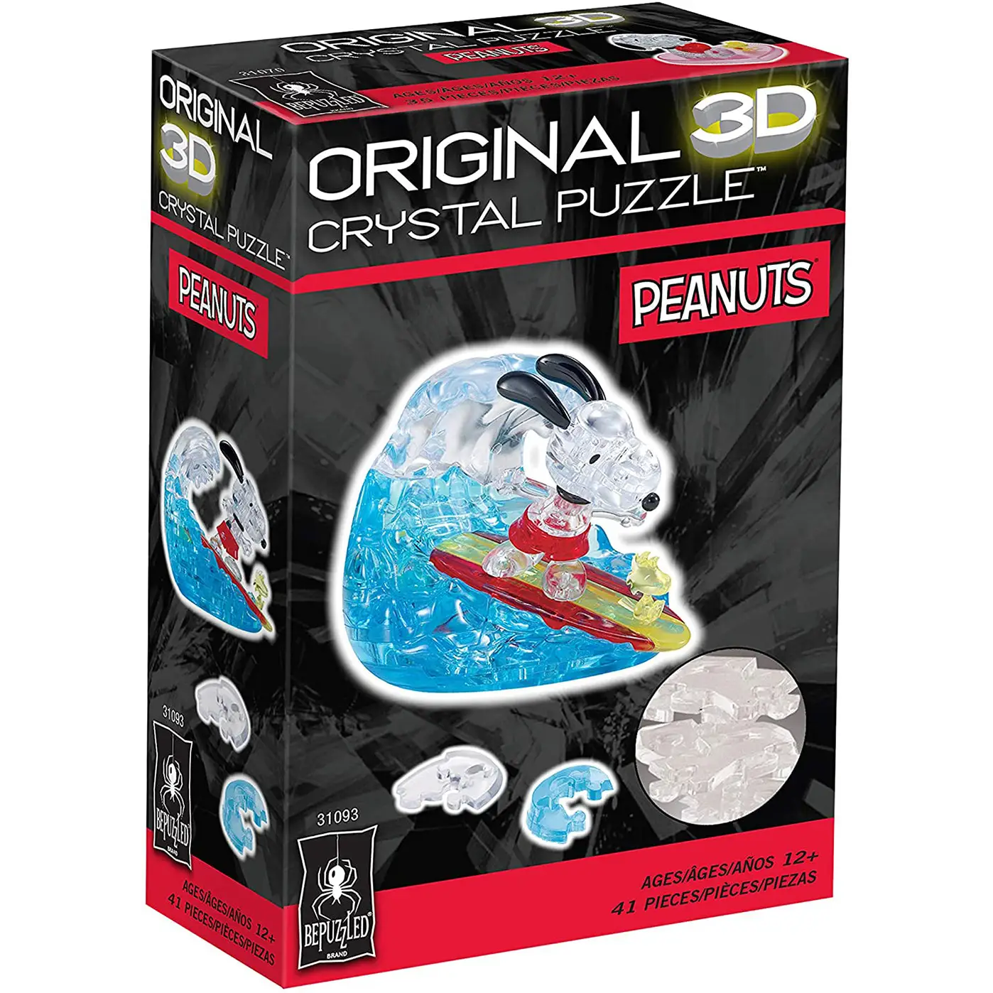 Bepuzzled Snoopy Surfing 41pcs 3D Crystal Puzzle 31093 (12+