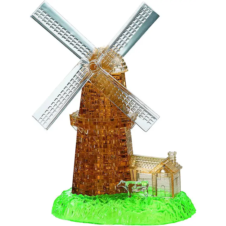 Bepuzzled Windmill 3D Crystal Puzzle 30969 (Difficulty