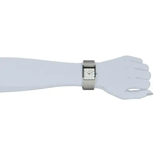 Bering Women’s Classic Mother of Pearl Silver Tone Square