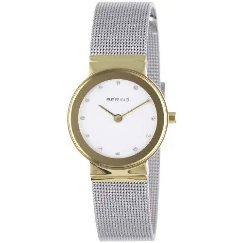 Bering Women’s Classic Swarovski Crystals Gold Tone Watch