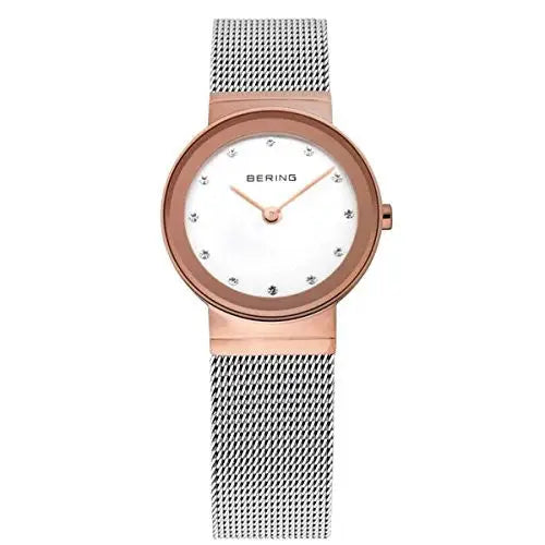 Bering Women’s Classic Swarovski Crystals Rose Gold Tone