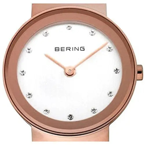 Bering Women’s Classic Swarovski Crystals Rose Gold Tone