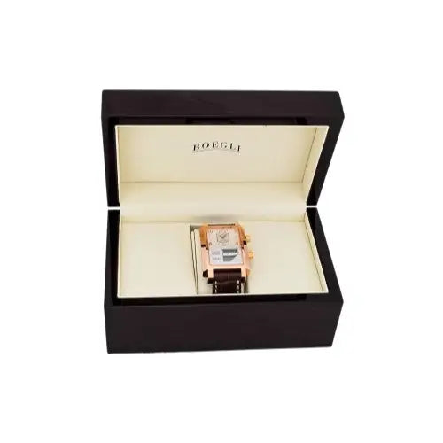 Boegli Men’s Grand Festival Automatic Rose Gold Plated Brown