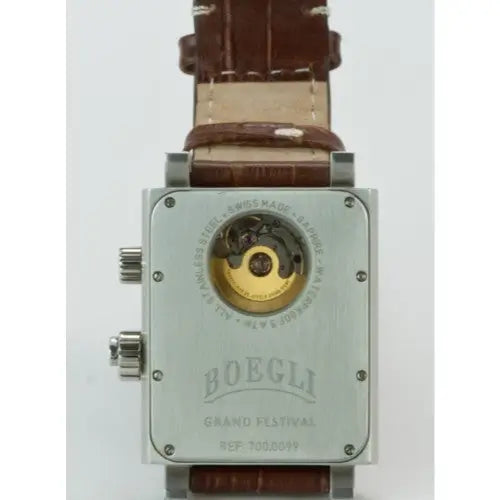Boegli Men’s Grand Festival Automatic Stainless Steel Brown