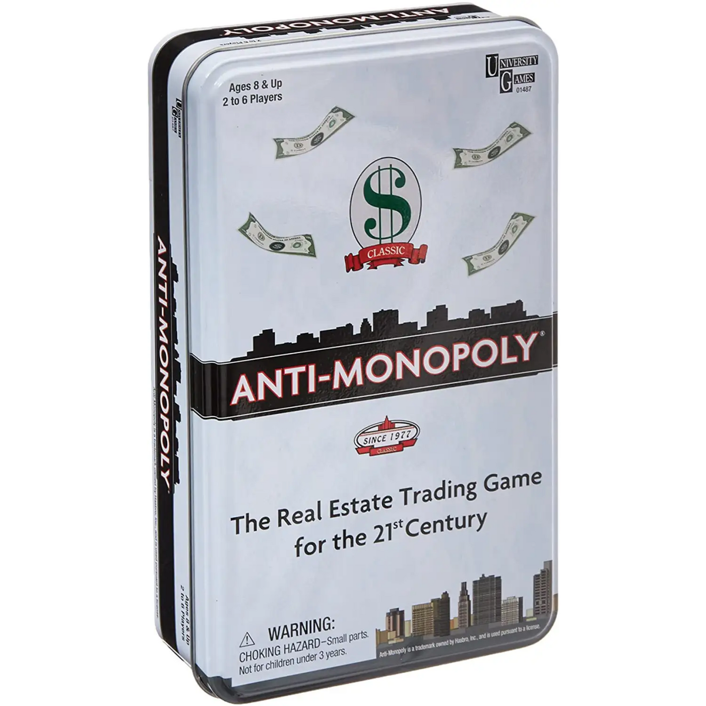 Briarpatch Anti-Monopoly Travel Size Tin Game 01487 (For 8