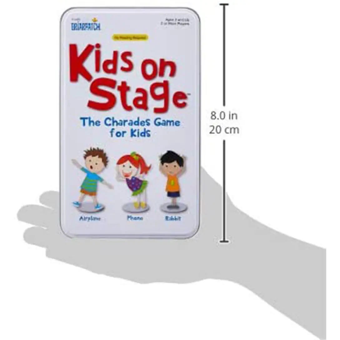 Briarpatch Kids on Stage Charades for Kids Travel Tin Game