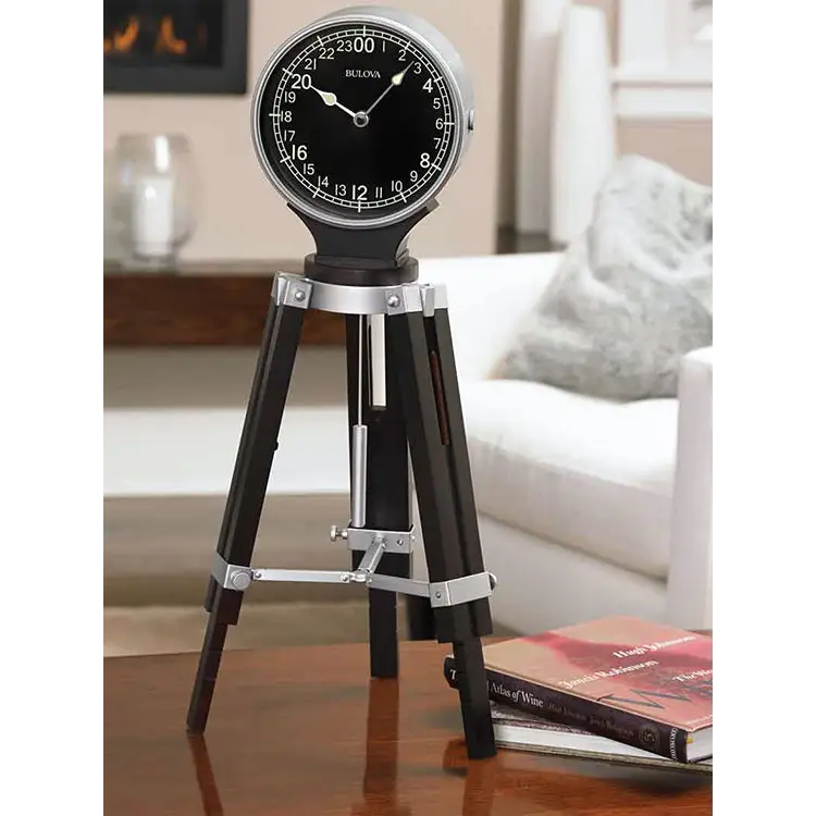 Bulova Corsair Quartz Military Time Tripod Design Tabletop