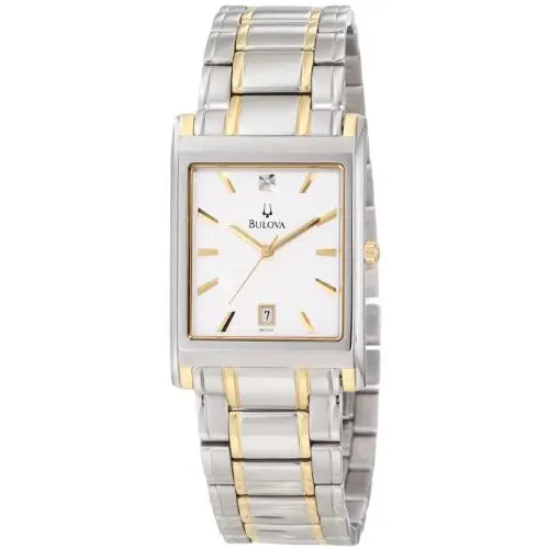 Bulova Men’s 98D005 Diamond Dial Calendar Watch - Watches