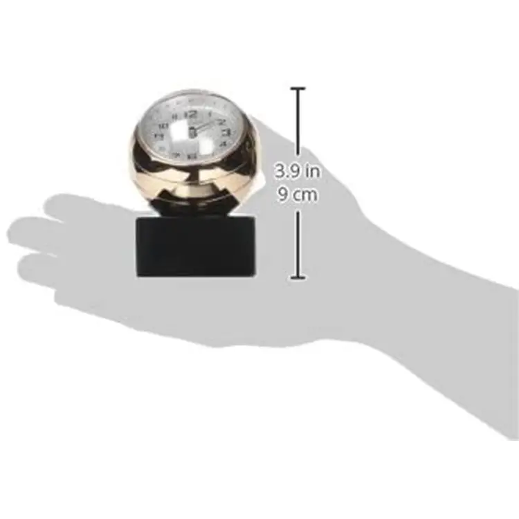 Bulova Sphere Analog Quartz Rose Gold Tone Tabletop Clock