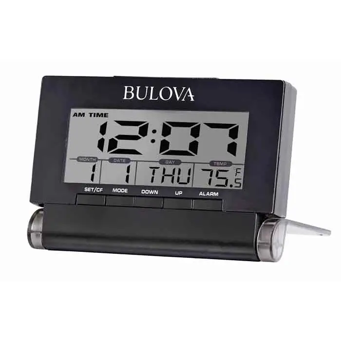Bulova Travel Time Alarm Clock B1707 - Misc