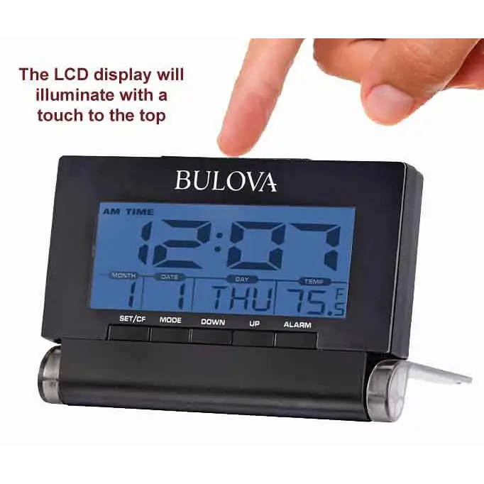 Bulova Travel Time Alarm Clock B1707 - Misc
