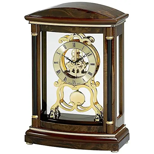 Bulova Valeria Solid Wood Walnut Burl Veneer & Walnut Stain