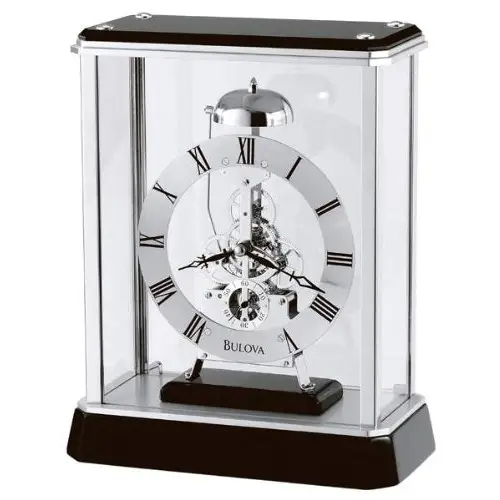 Bulova Vantage Analog Quartz Black Gloss Wood and Glass
