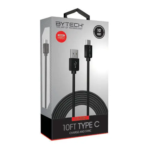 Bytech 10 Heavy Duty C-Type Cable BY-CP-CA-108-BK - Misc