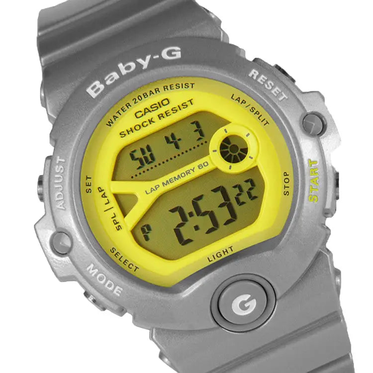 Casio Baby-G Runners Series Lap Memory 200m Digital Grey