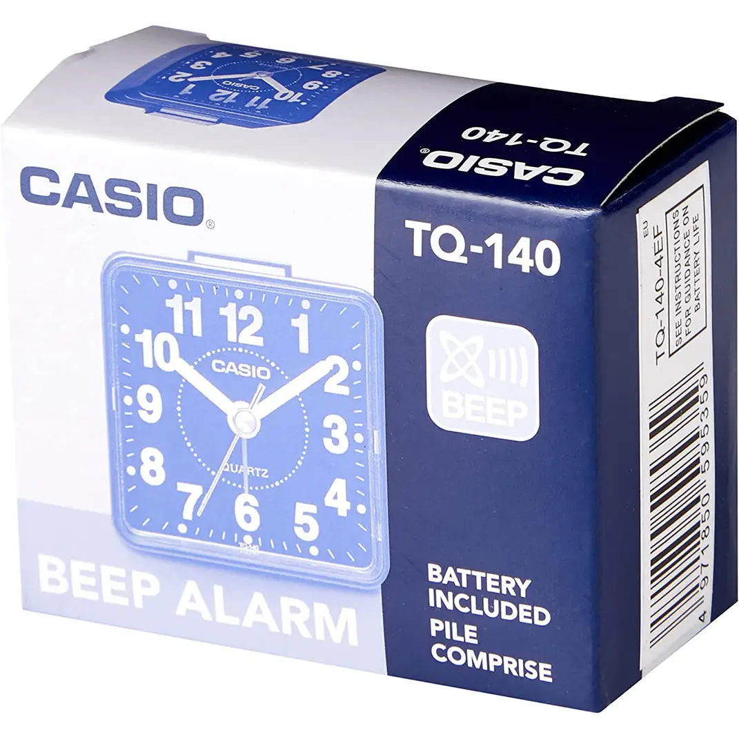 Casio Clock Travelers Beeper Analog Alarm Clock TQ140 - Misc