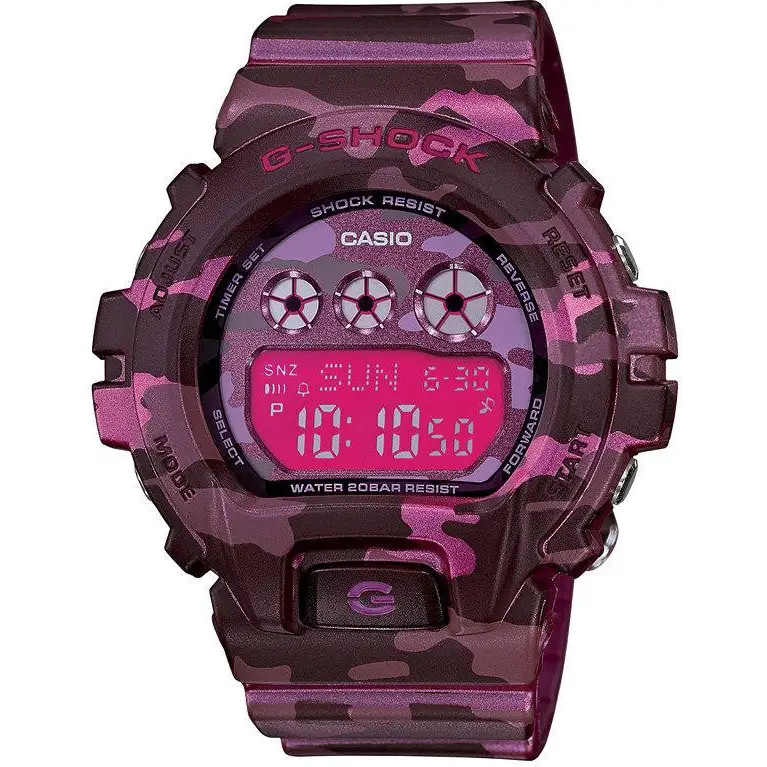 Casio G-Shock Women’s Digital 200m Pink Camo Resin Watch