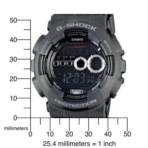 Casio G-Shock X-Large 200m High Intensity LED Black Resin