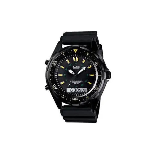 Casio Men’s Ana-Digi 100m Water Resistant Black Resin Band