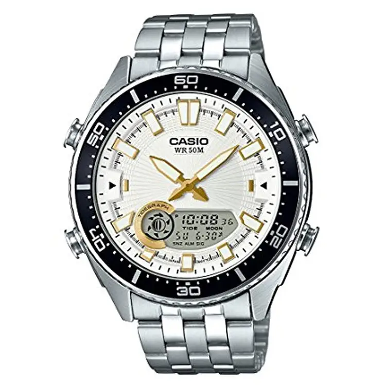 Casio Men’s ’Ana-Digi’ Metal and Stainless Steel Casual
