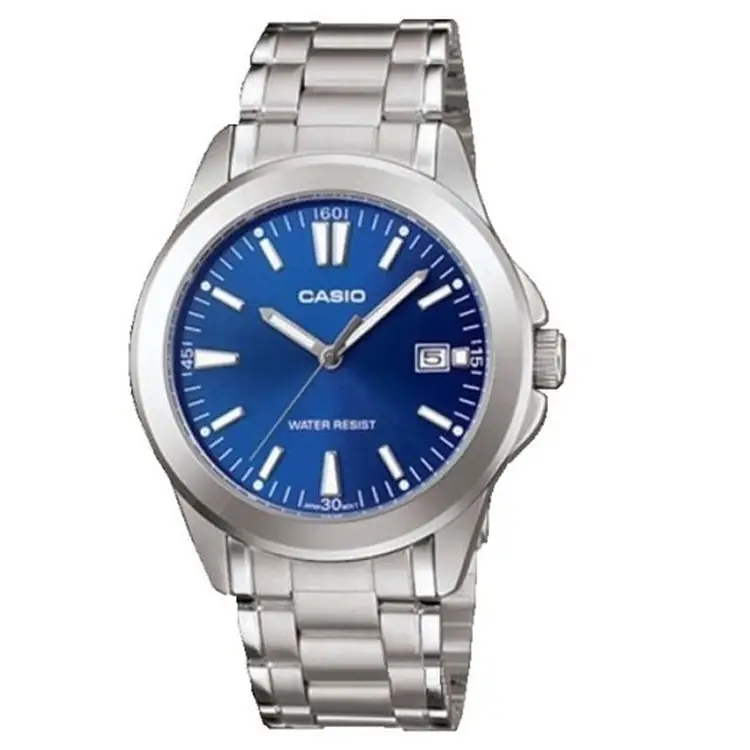 Casio Men’s Analog Blue Dial Stainless Steel Watch