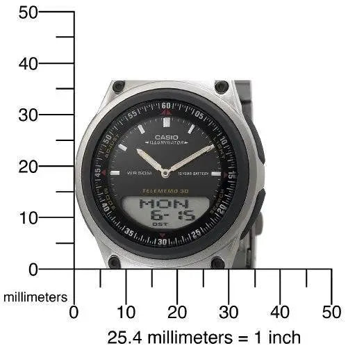 Casio Men’s Analog Digital 30 Databank Watch AW80D-1 -