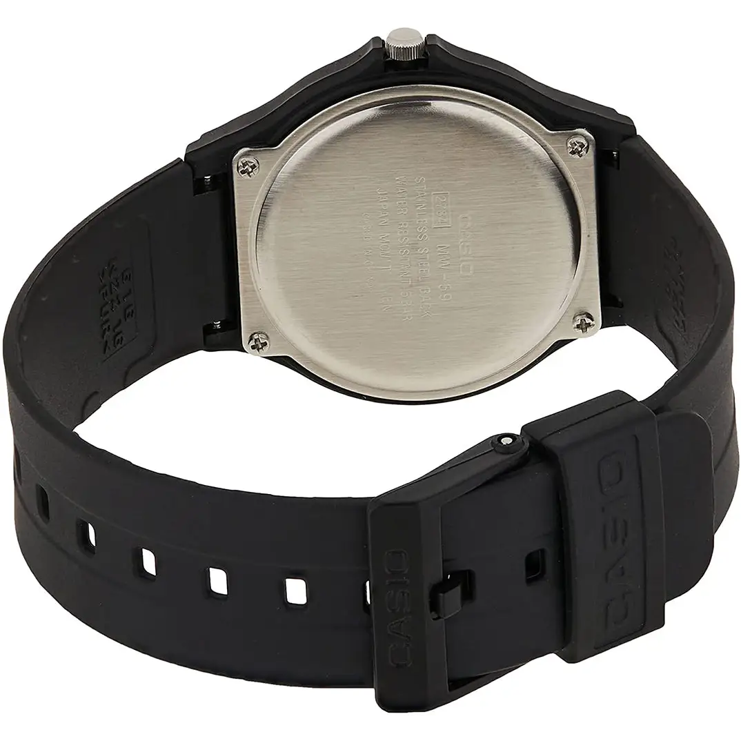 Casio Men’s Analog Quartz Black Dial Black Resin Watch
