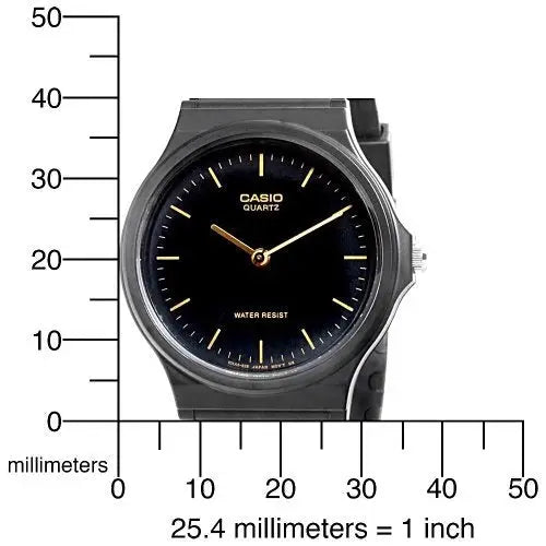 Casio Men’s Analog Quartz Black Resin Watch MQ24-1E -