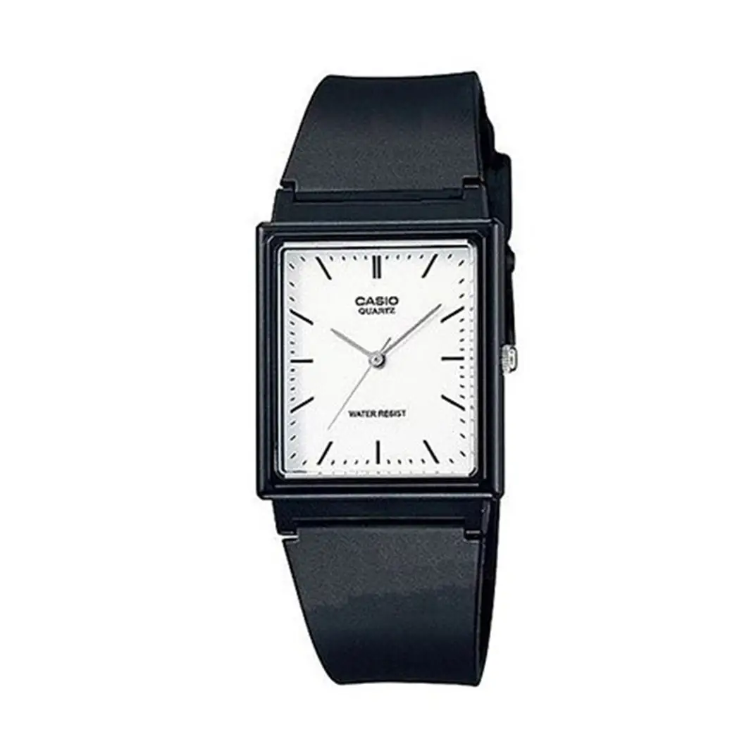 Casio Men’s Analog Quartz Water Resistant Black Resin Watch