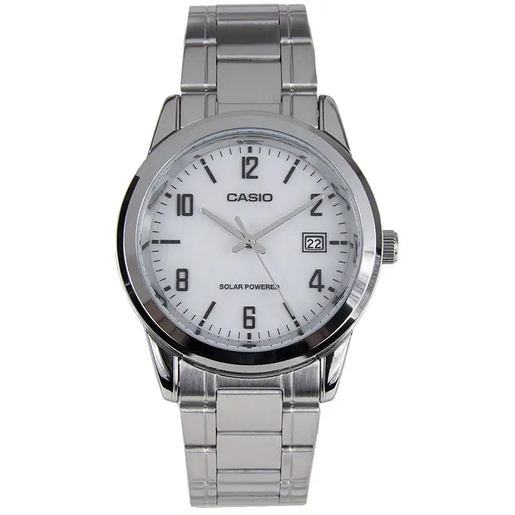 Casio Men’s Analog Solar Powered Stainless Steel Watch