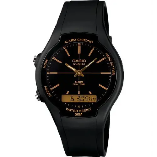 Casio Men's AW90H-9E Sport Multi-Function Black Dial Dual Time Watch
