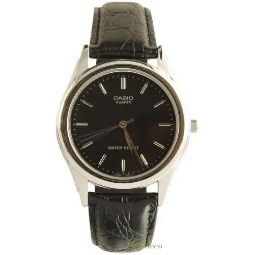 Casio Men’s Black Leather Watch MTP1093E-1A - Watches casio