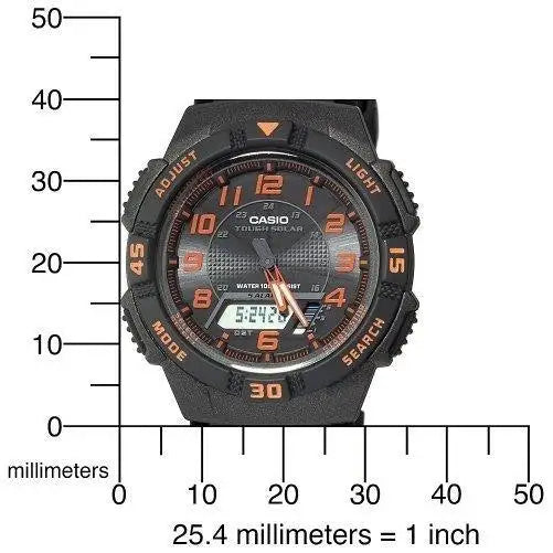 Casio Men’s Black Slim Solar Multi-Function Analog-Digital