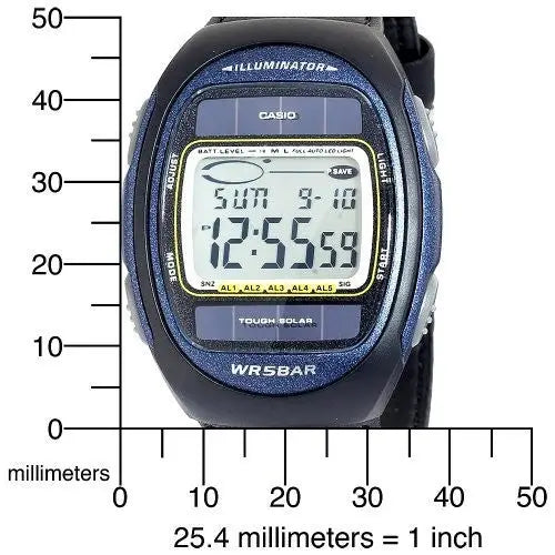 Casio Men’s Blue Tough Solar Digital Sports Watch WL20B-2A -