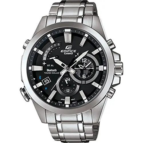 Casio Men’s Chronograph Mobile Link Solar Stainless Steel