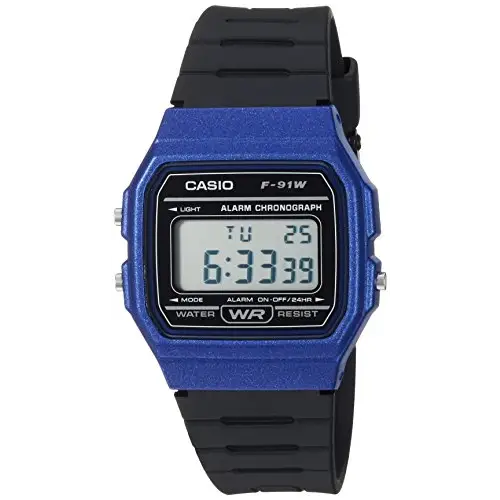 Casio Men’s Classic Digital Quartz Resin Watch F-91WM-2ACF -