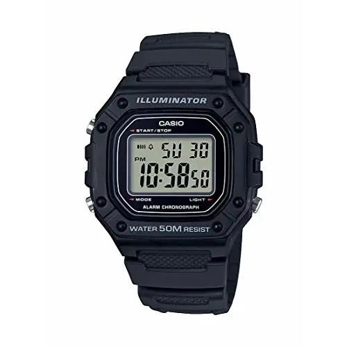 Casio Men’s Classic Quartz Stainless Steel and Resin Watch
