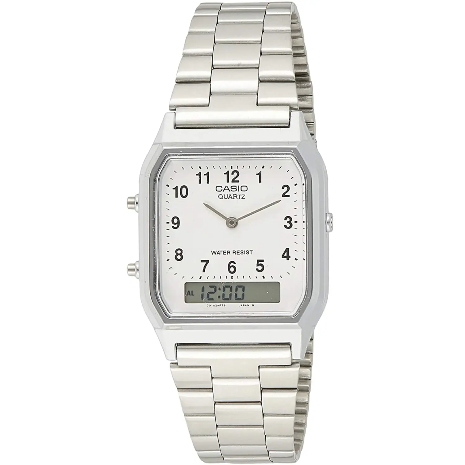 Casio Men's Classic Stainless Steel Watch AQ230A-7B –