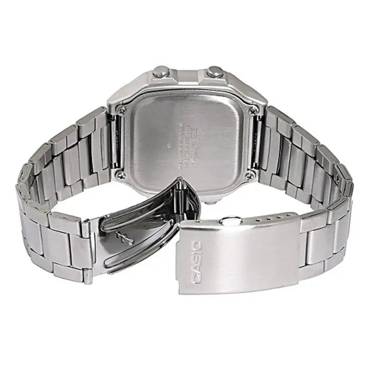 Casio Men’s Digital 100m LED World Time Stainless Steel