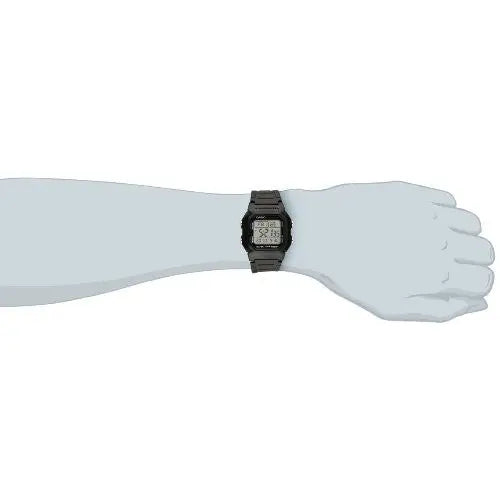 Casio Men’s Digital Dual Time Alarm Snooze Watch W800H-1 -
